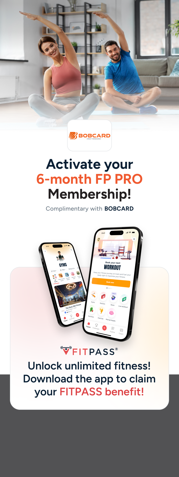  BOBCARD Care Customers Mobile banner