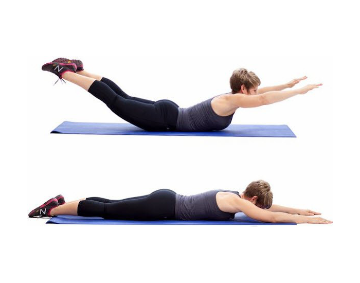 Ejercicio De Superman Superman Yoga Pose Ejercicio De Aptitud Para La