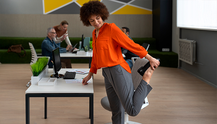 sneak in movement during work hours