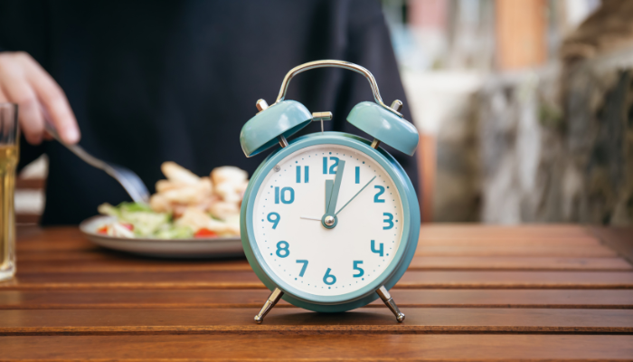 man eating food after fasting 