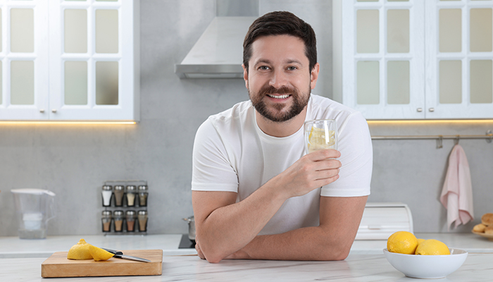 why drink lemon water in the morning