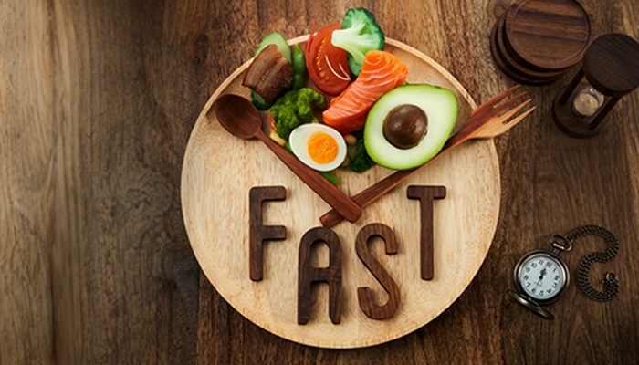 a plate showing intermittent fasting food window