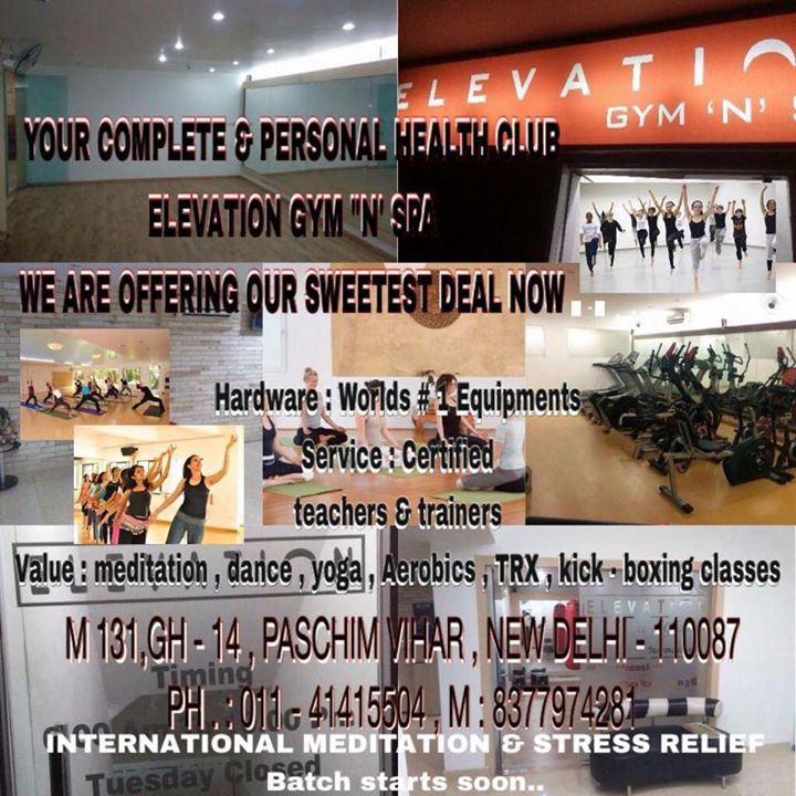 Elevation Gym N Spa Paschim Vihar Elevation Gym N Spa Paschim Vihar